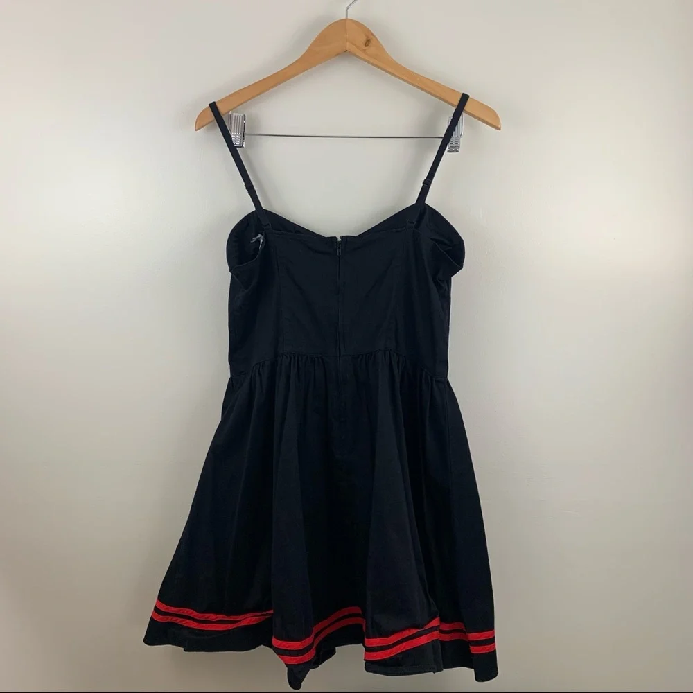Hell Bunny Vixen Jester Sailor Pin Up Dress - Picture 6 of 10